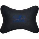 Подушка на подголовник алькантара Black (синяя) LADA