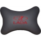 Подушка на подголовник экокожа L.Grey (красная) LADA