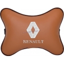 Подушка на подголовник экокожа Fox (белая) RENAULT