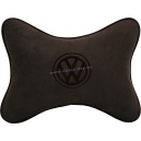 Подушка на подголовник алькантара Coffee (коричневая) VW