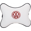 Подушка на подголовник экокожа Milk (красная) VW