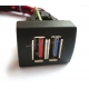 Автомобильное зарядное устройство USB 2 Port  - Приора,Гранта,Калина-2